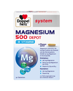 Doppelherz system Magnezij 500 DEPO + B vitamini