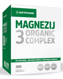Dietpharm Magnezij 3 Organic Complex kapsule