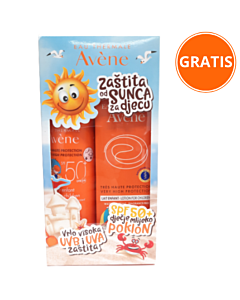 Avene Dječji sprej SPF 50 + POKLON Mlijeko SPF 50 za zaštitu od sunca