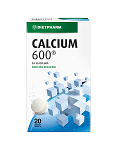 Dietpharm Calcium 600 šumeće tablete