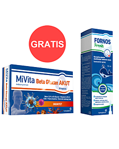 MiVita Beta Glucan AKUT kapsule, POKLON Fornos Fresh sprej za nos