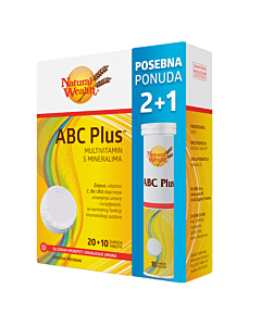 Natural Wealth ABC Plus šumeće tablete 2+1 GRATIS