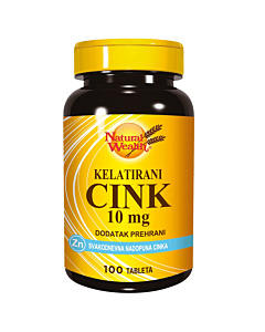 Natural Wealth Cink kelatirani 10 mg