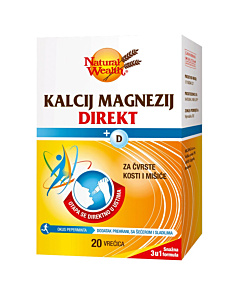 Natural Wealth Kalcij Magnezij DIREKT + D granule