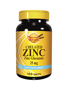 Natural Wealth Kelatirani Cink 25 mg