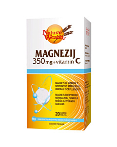 Natural Wealth Magnezij 350 mg i Vitamin C šumeće tablete