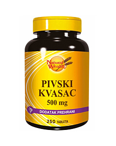 Natural Wealth Pivski kvasac 500 mg tablete