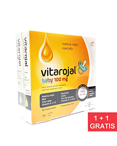 Vitarojal Baby 100 mg matične mliječi 1+1 GRATIS