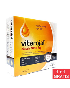 Vitarojal Classic 1000 mg matične mliječi 1+1 GRATIS, vitarojal matična mliječ