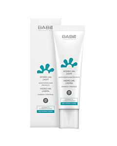 BABÉ Laboratorios Hydro 24h Hidratantna lagana krema SPF20, krema za lice s zaštitnim faktorom, krema za mješovitu kožu lica
