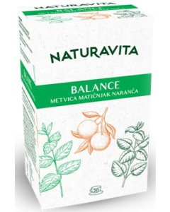 Naturavita balance čaj (metvica, matičnjak, naranča), 20 filtar vrećica