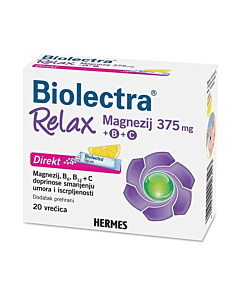 Biolectra Relax Magnezij 375mg + B + C Direkt