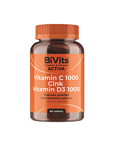 BiVits Vitamin C 1000, cink i vitamin D3 1000