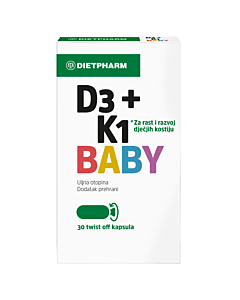 Dietpharm D3 + K1 BABY uljna otopina, d3k1 dietpharm