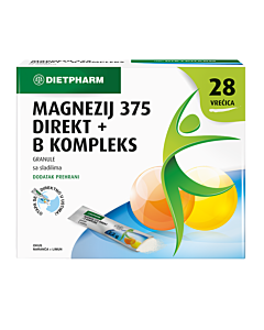 Dietpharm Magnezij 375 Direkt + B kompleks granule