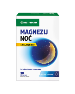 Dietpharm Magnezij noć s melatoninom 20 kapsula