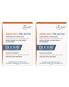 Ducray Anacaps Tri-ACTIV kapsule za kosu, vlasište i nokte 2+1 GRATIS, akcija ducray kapsule za kosu