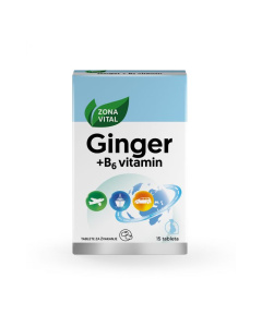 Zona Vital Ginger + B6 vitamin tablete za žvakanje