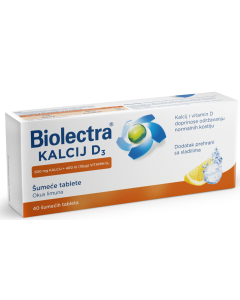 Biolectra Kalcij D3 šumeće tablete