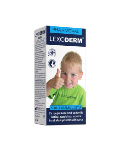 Pharmoval Lexoderm Krema i sprej za njegu kože kod vodenih kozica