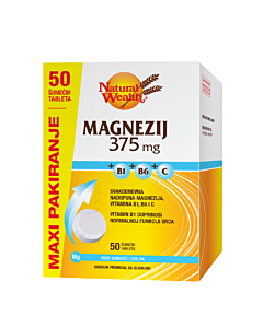 Natural Wealth Magnezij 375 šumeće tablete MAXI pakiranje