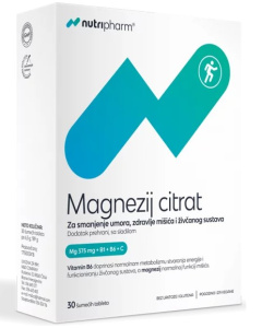 Nutripharm Magnezij citrat 30 šumećih tableta