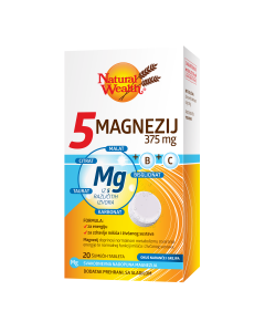 Natural Wealth 5 MAGNEZIJ 375 mg + B + C