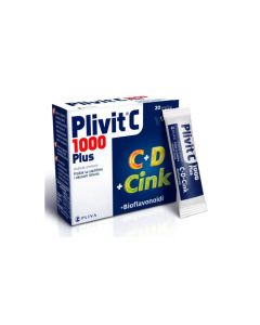 Plivit C 1000 Plus 20 vrećica s mikrogranulama za otapanje u ustima