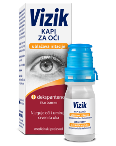 Vizik kapi za oči za ublažavanje iritacija 10 ml